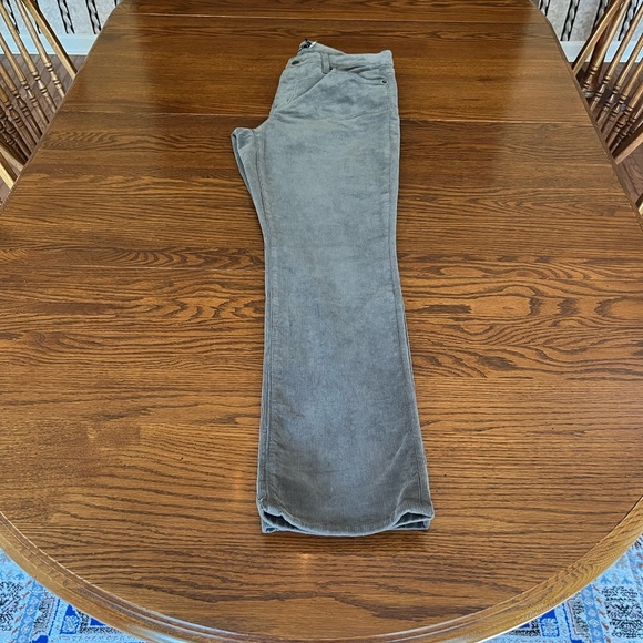 NWT Ralph Lauren Women’s Mid Rise Corduroy Straight Fit Grey Jeans Pants 14 - Picture 13 of 14